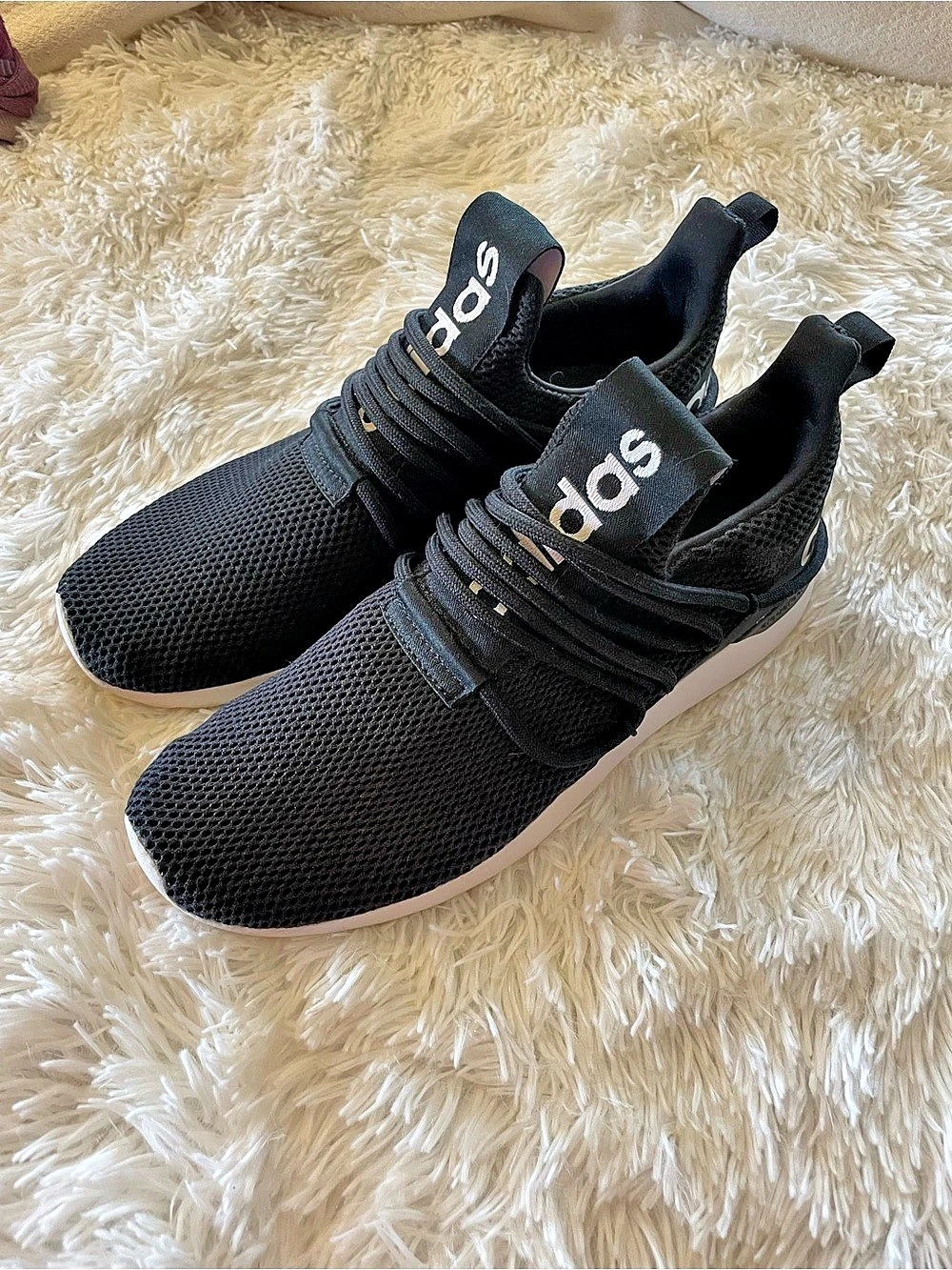 adidas Lite Racer Adapt 3.0 Sneakers Black & White US 10.5